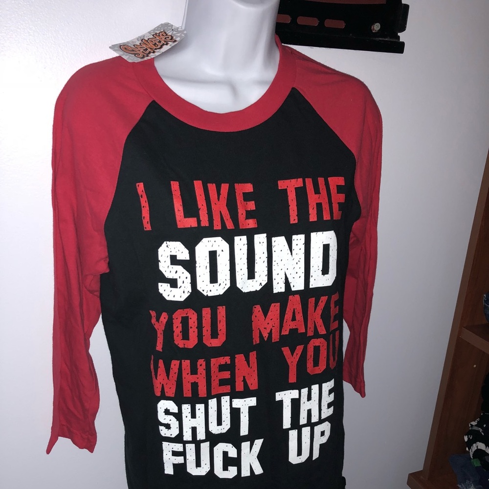 Funny graphic Tee. Long sleeved. Size small